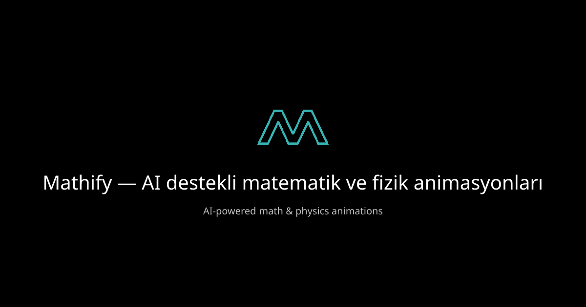Mathify ile matematiği canlandırın