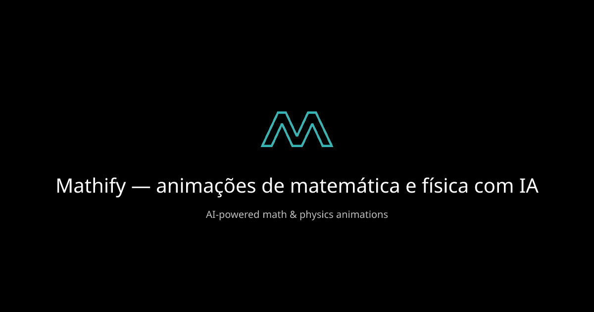Anime a matemática com Mathify
